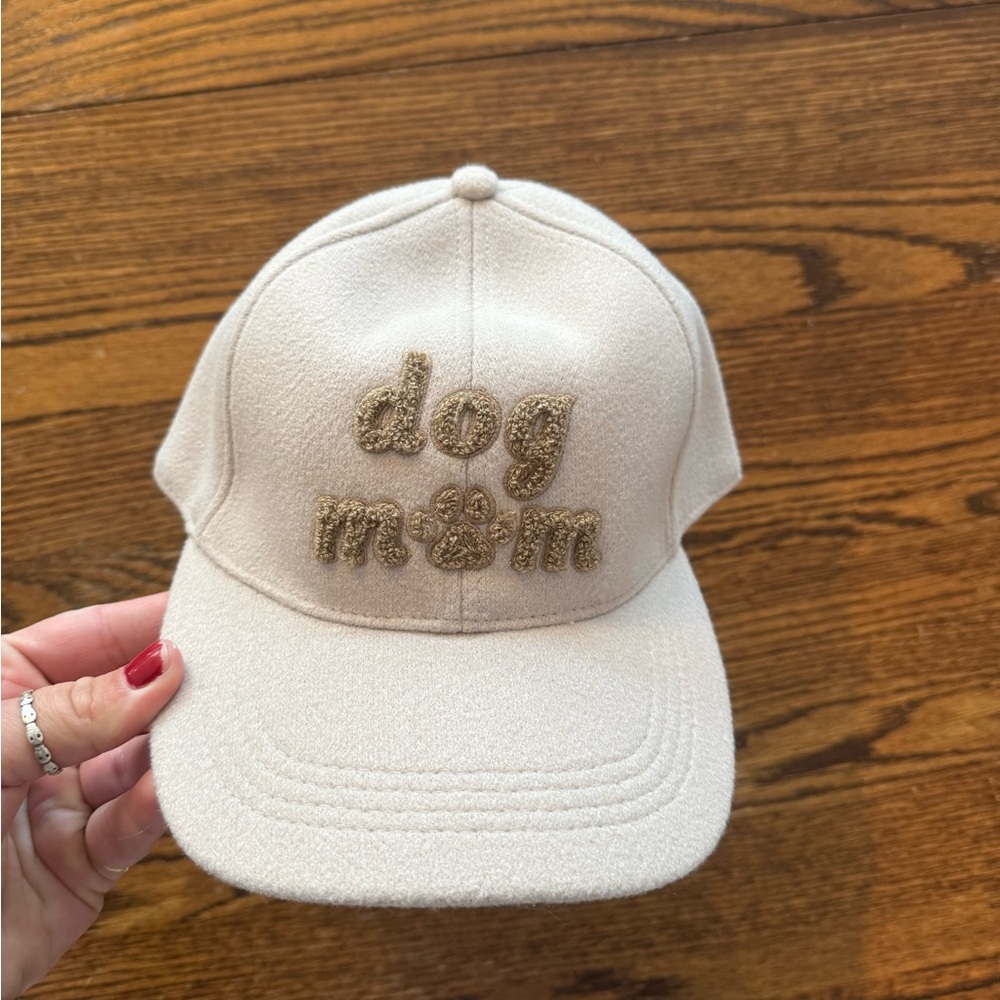 Felt Dog Mom Cream Hat